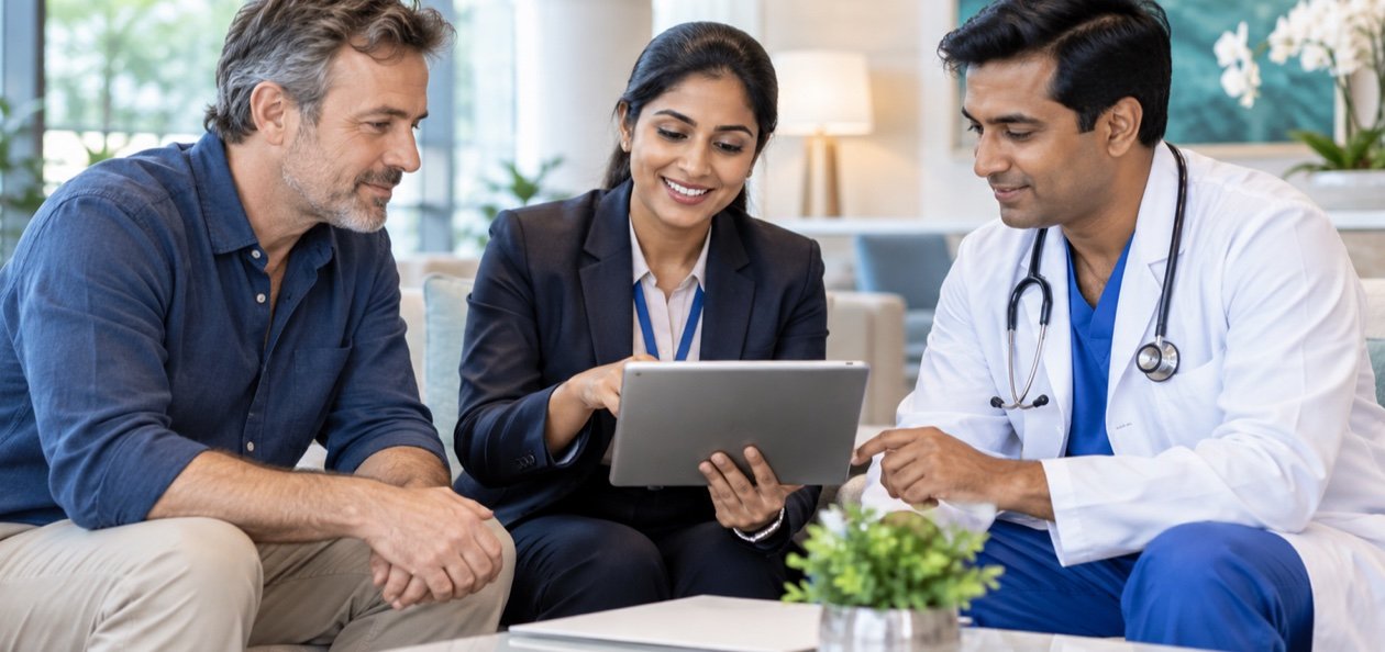 Coordinated international patient care process
