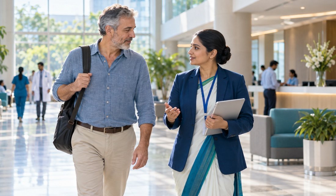International patient welcomed at a partner hospital